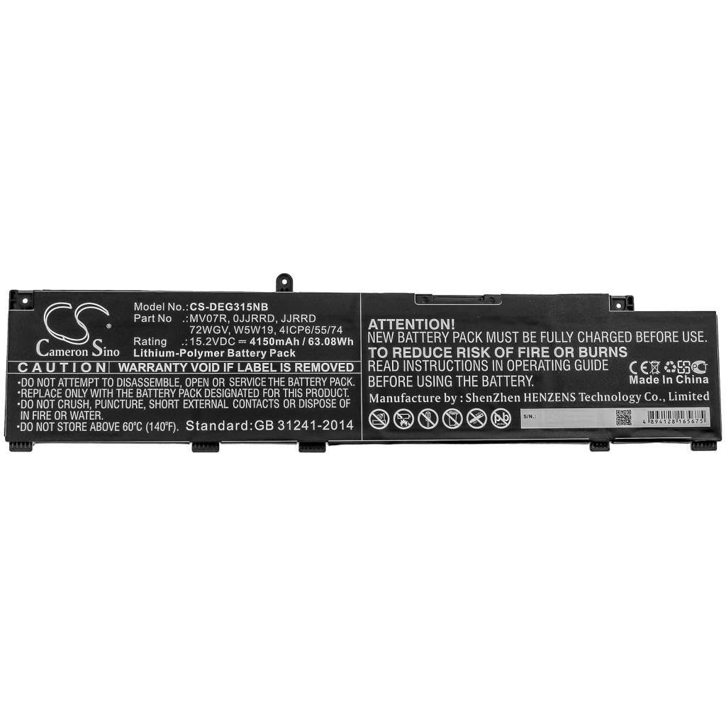 Notebook batterij DELL G7 7590