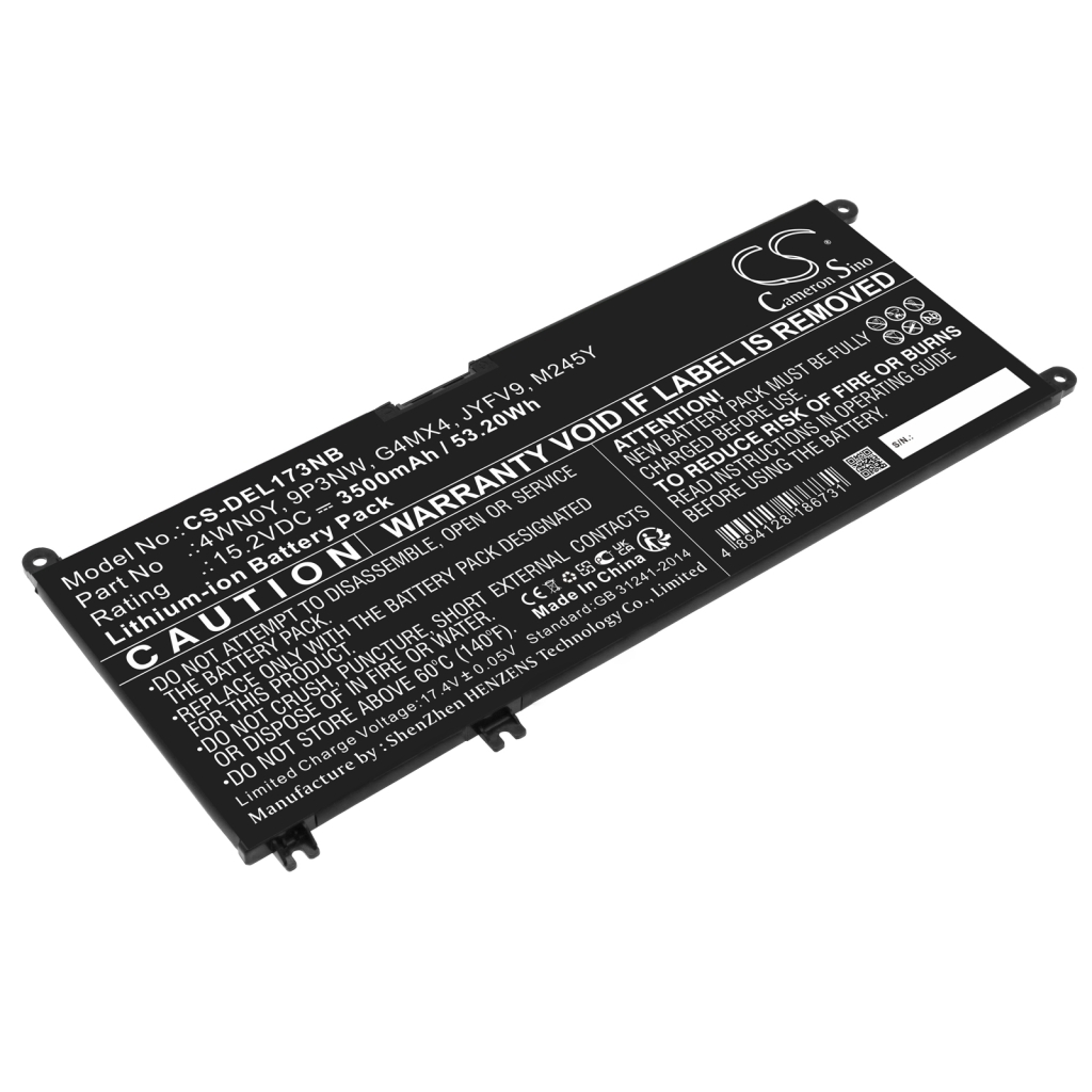 Notebook batterij DELL CS-DEL173NB