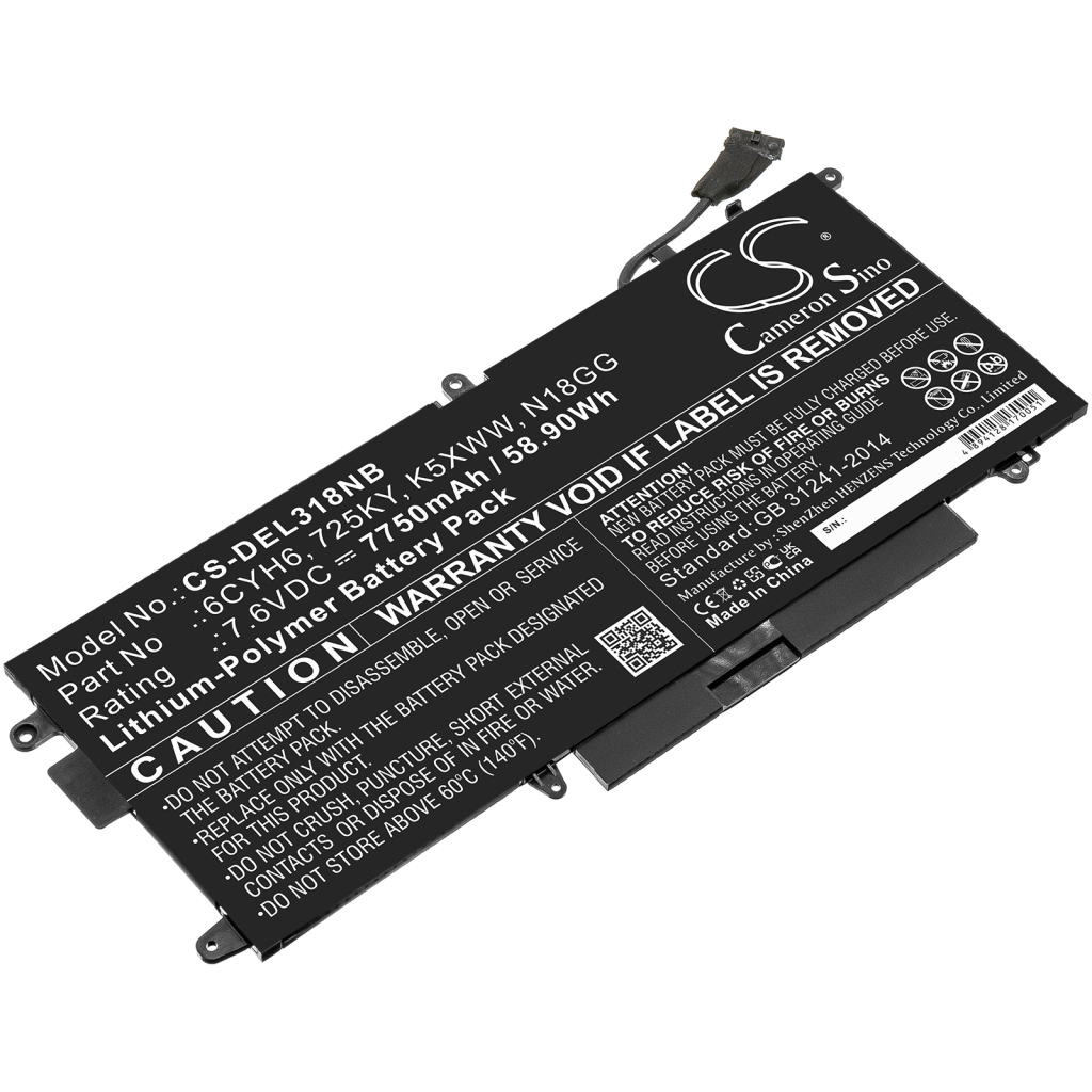 Notebook batterij DELL CS-DEL318NB