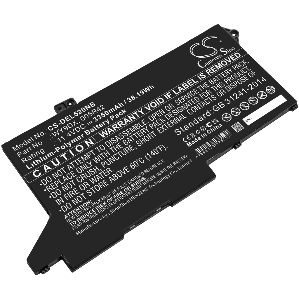 Notebook batterij DELL CS-DEL520NB