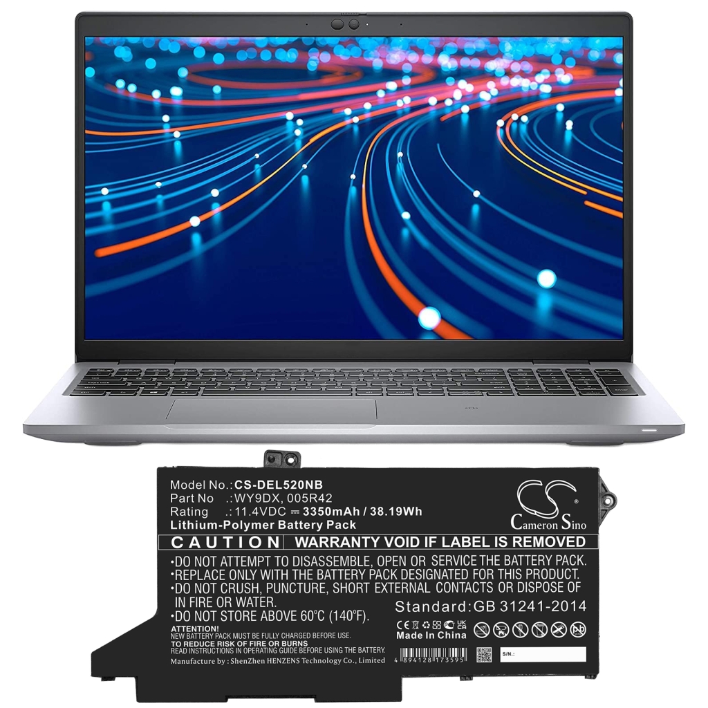 Notebook batterij DELL CS-DEL520NB