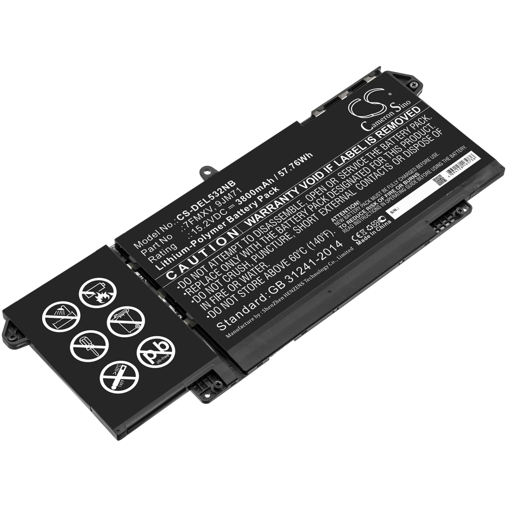 Notebook batterij DELL CS-DEL532NB