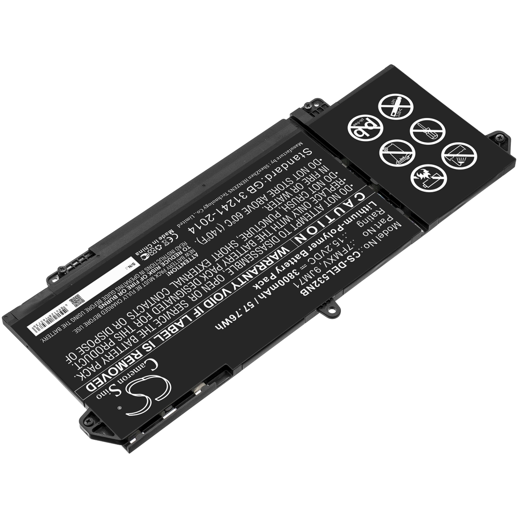 Notebook batterij DELL CS-DEL532NB