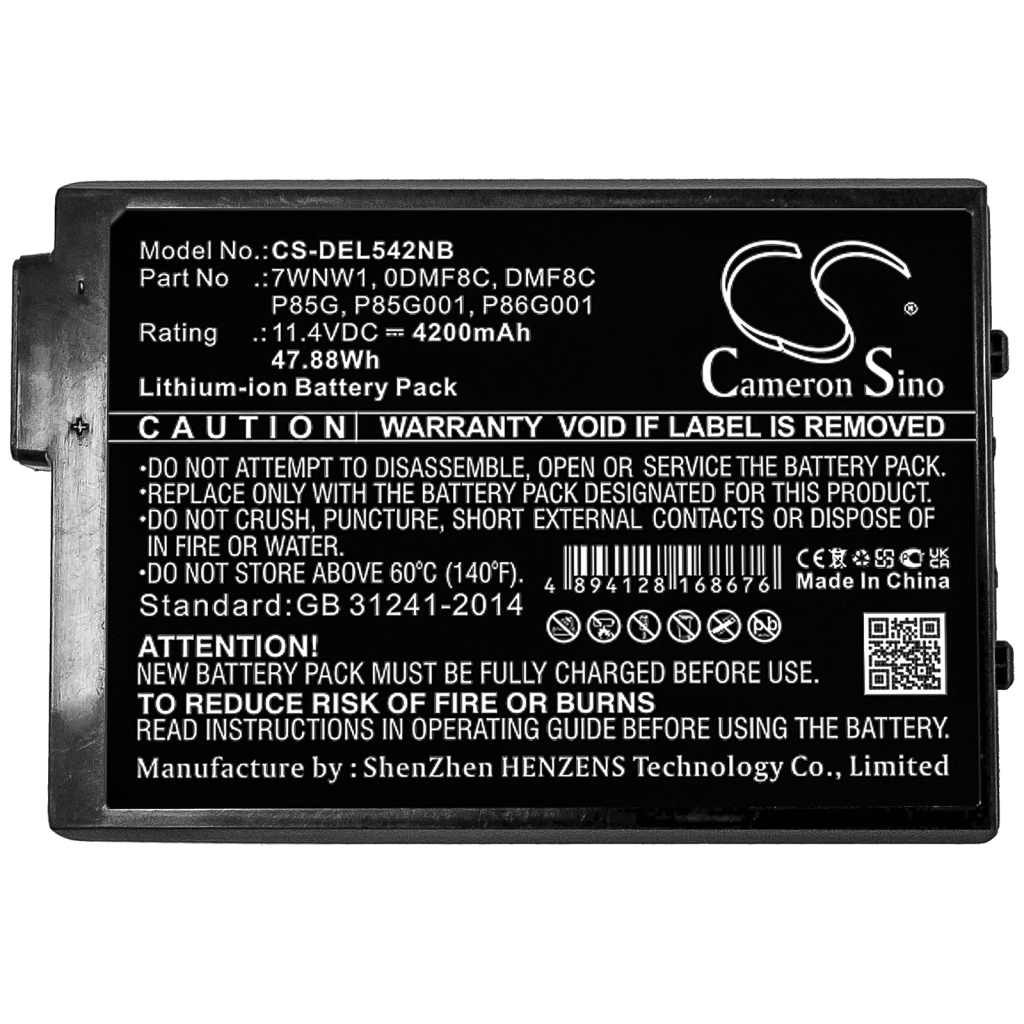 Batterijen Vervangt P85G001