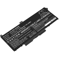 Compatibele batterijvervanging voor DELL 075X16,RJ40G