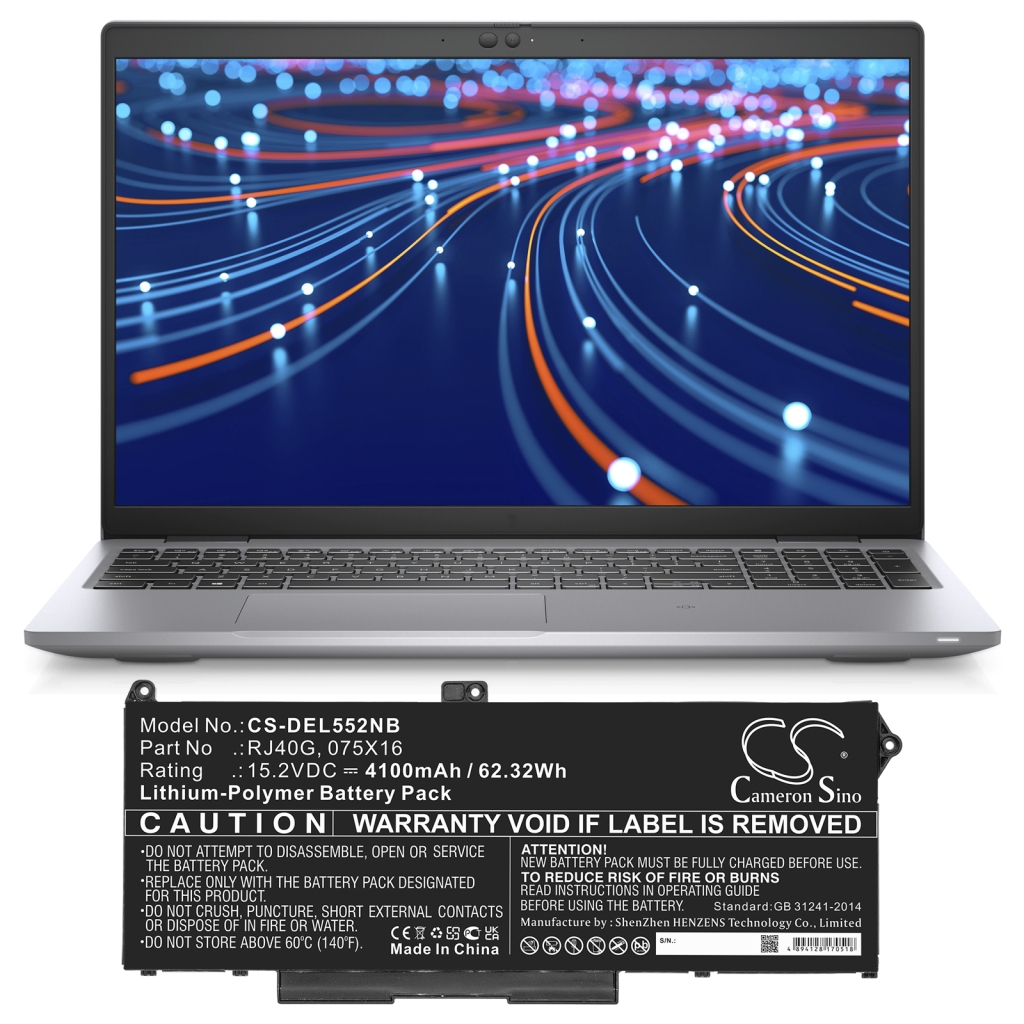 Notebook batterij DELL CS-DEL552NB