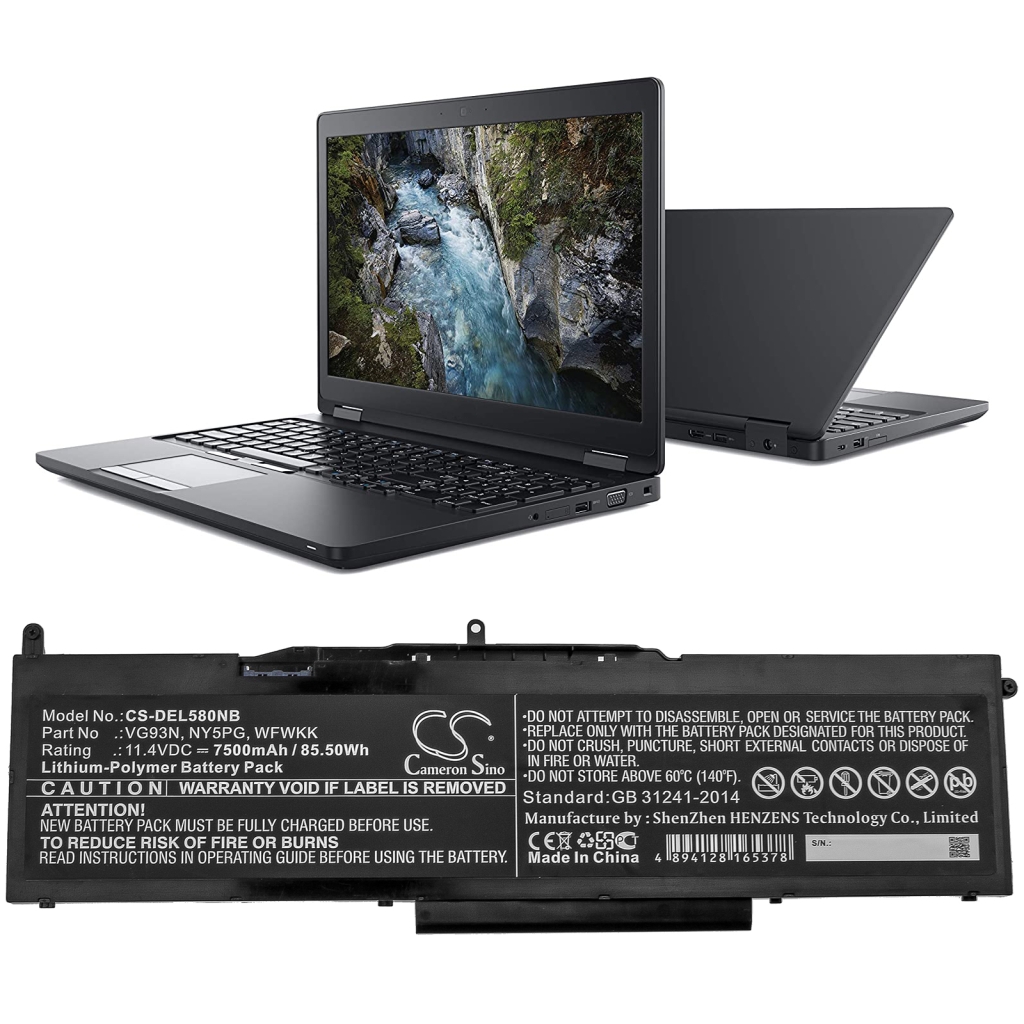 Notebook batterij DELL Precision 3520