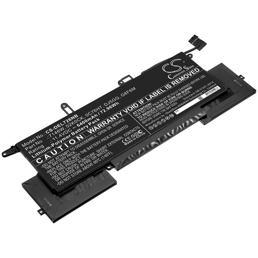 Notebook batterij DELL CS-DEL726NB