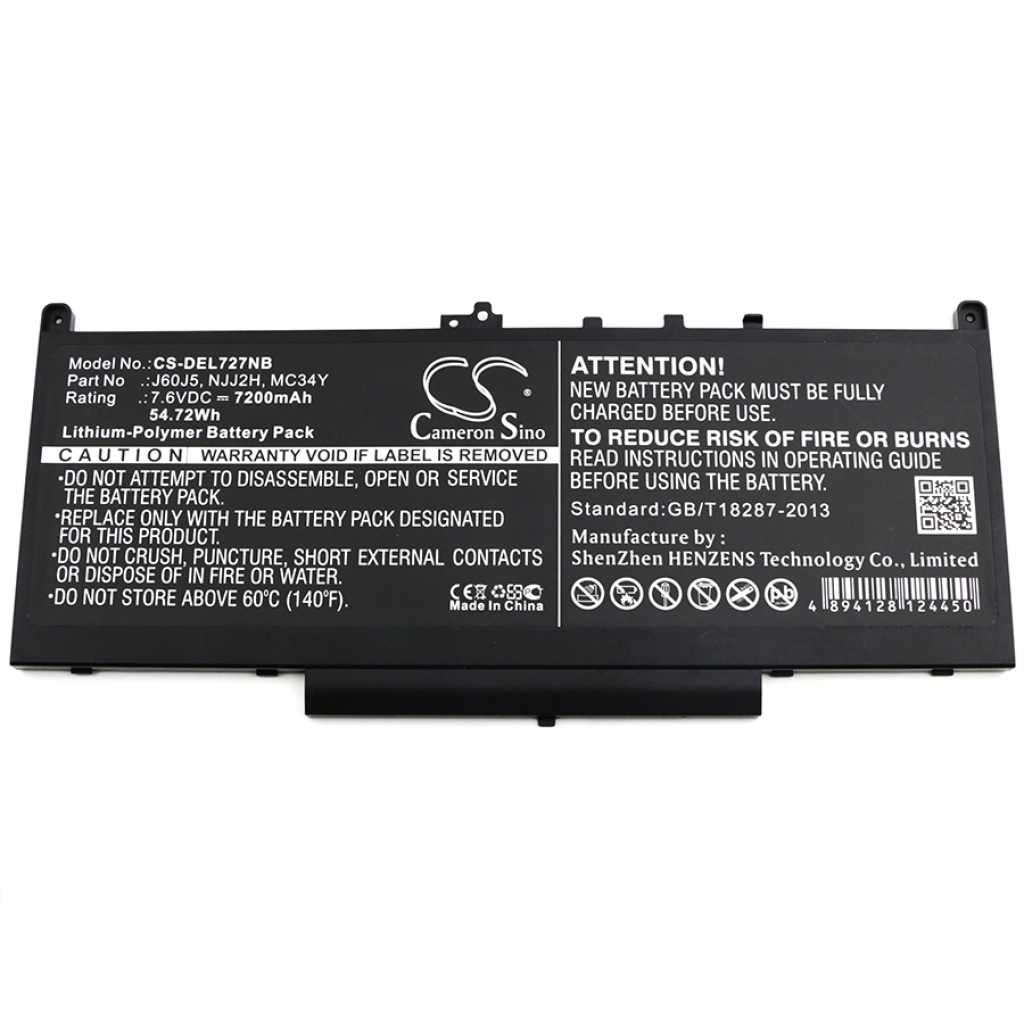 Notebook batterij DELL Latitude 12 E7270