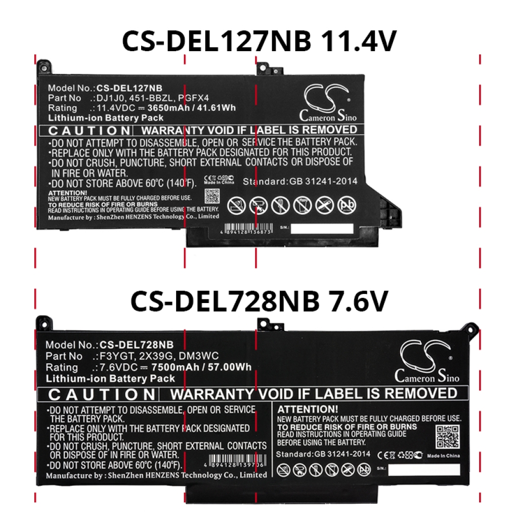 Batterijen Vervangt 0DM3WC