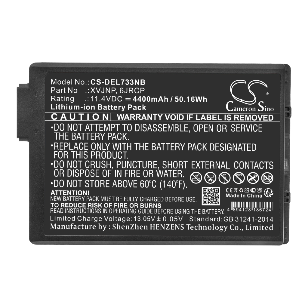 Notebook batterij DELL CS-DEL733NB