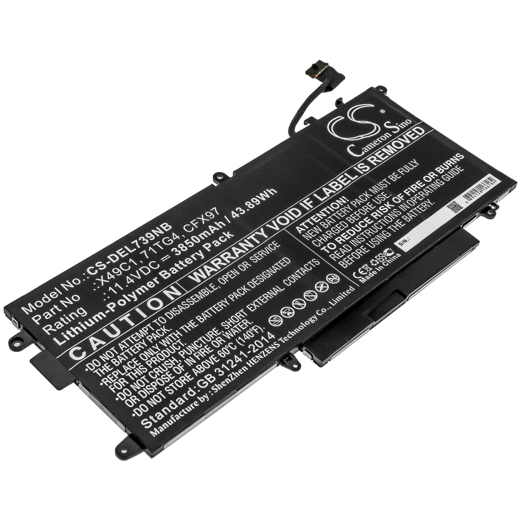 Notebook batterij DELL CS-DEL739NB