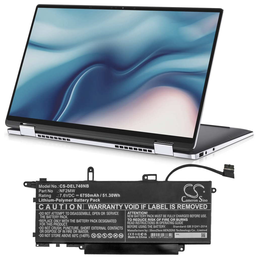 Notebook batterij DELL Latitude 7400 2-in-1