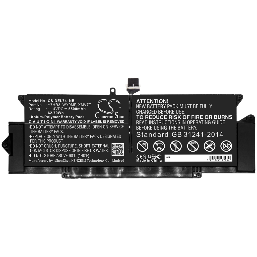 Notebook batterij DELL CS-DEL741NB