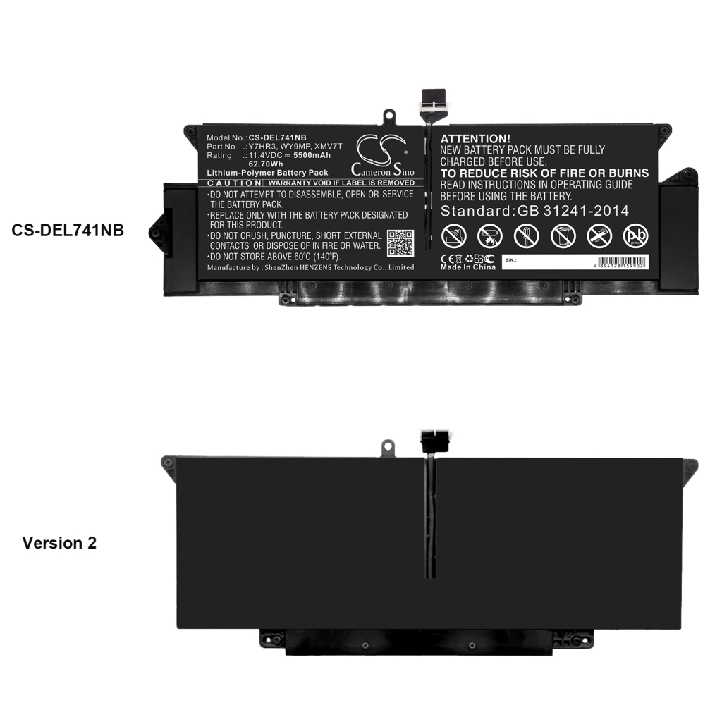 Batterijen Vervangt 7YX5Y