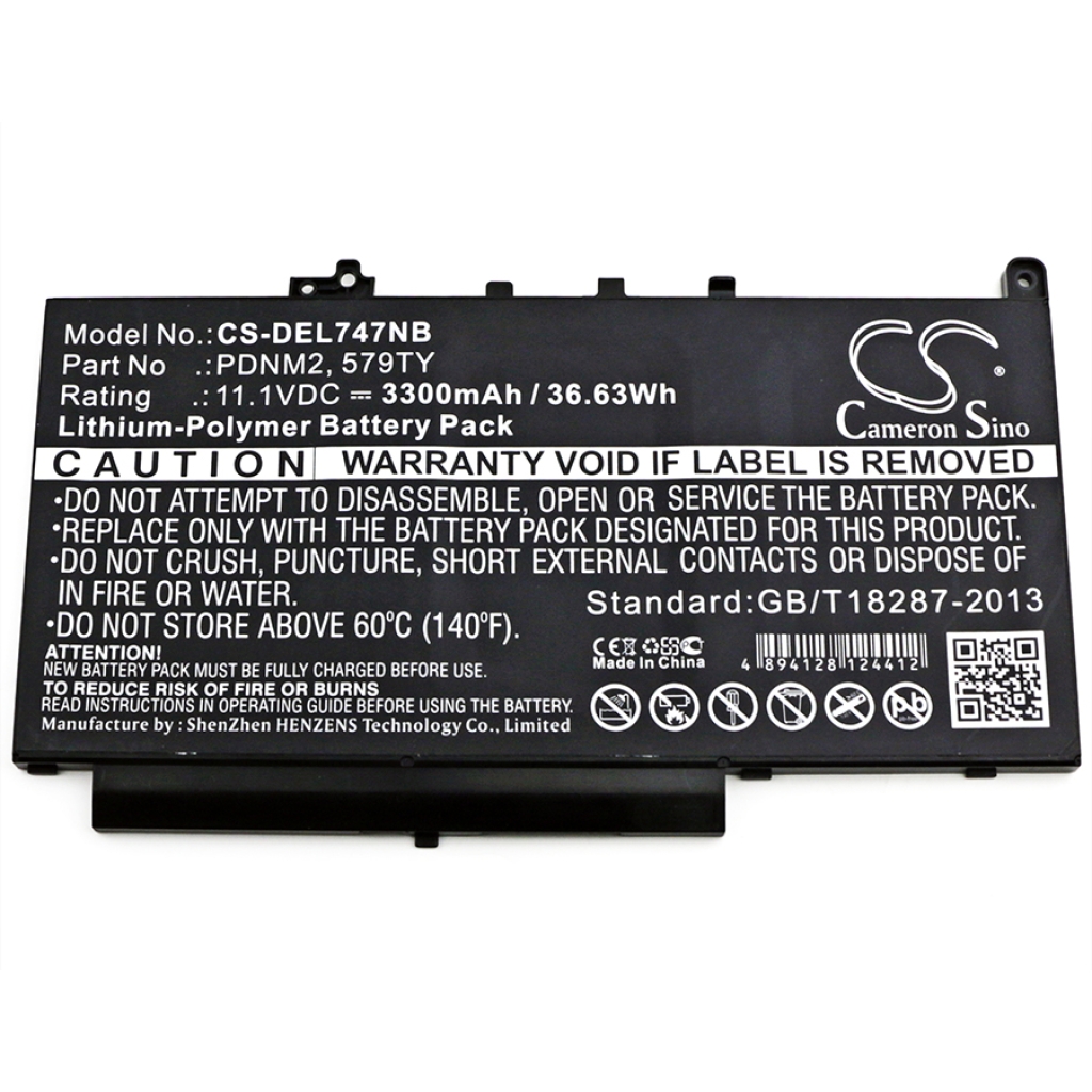 Notebook batterij DELL CS-DEL747NB