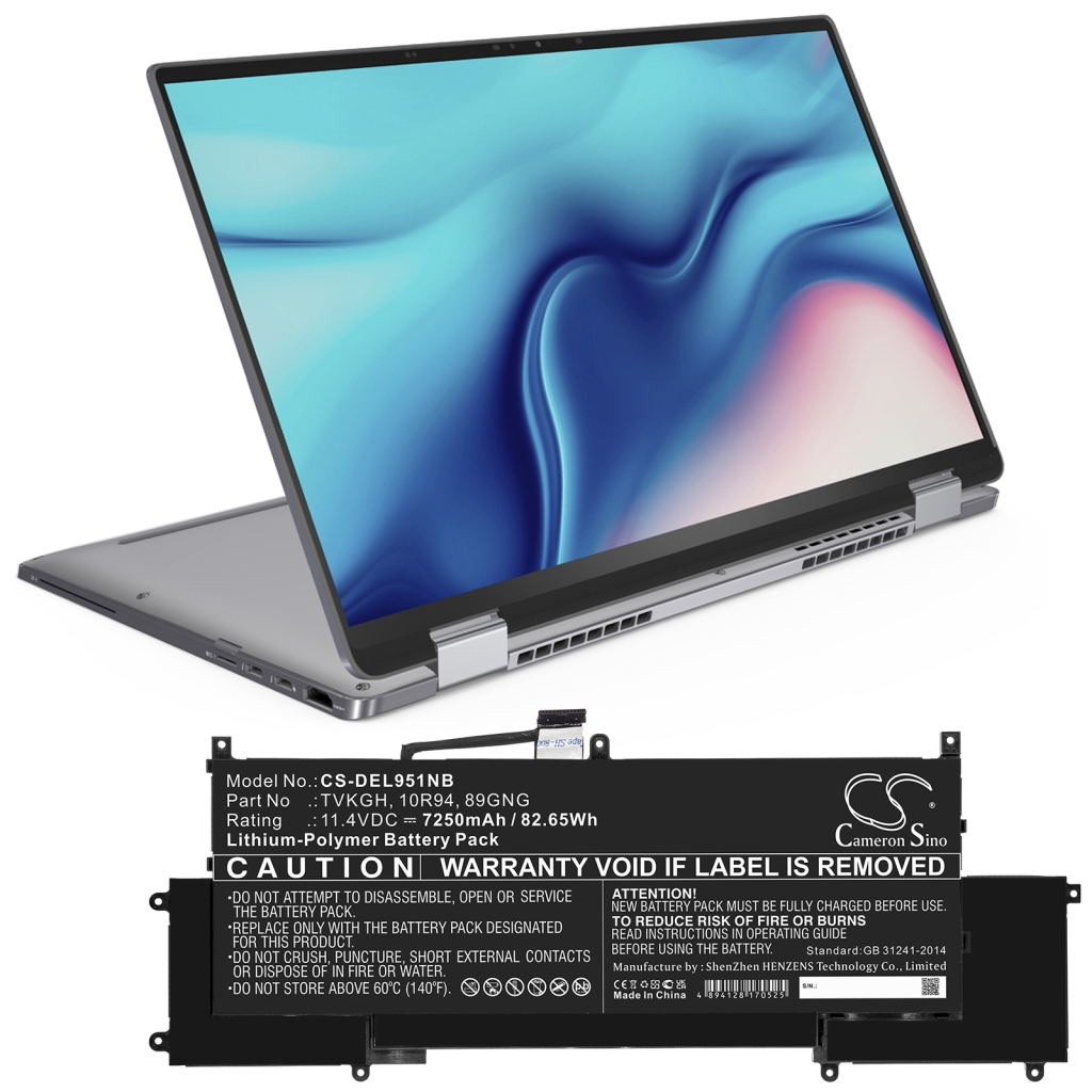 Notebook batterij DELL CS-DEL951NB