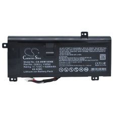 Compatibele batterijvervanging voor DELL 08X70T,0G05YJ,8X70T,G05YJ,GO5YJ...