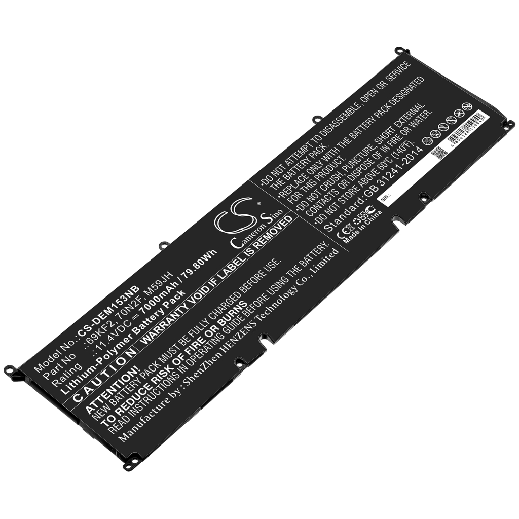 Notebook batterij DELL CS-DEM153NB