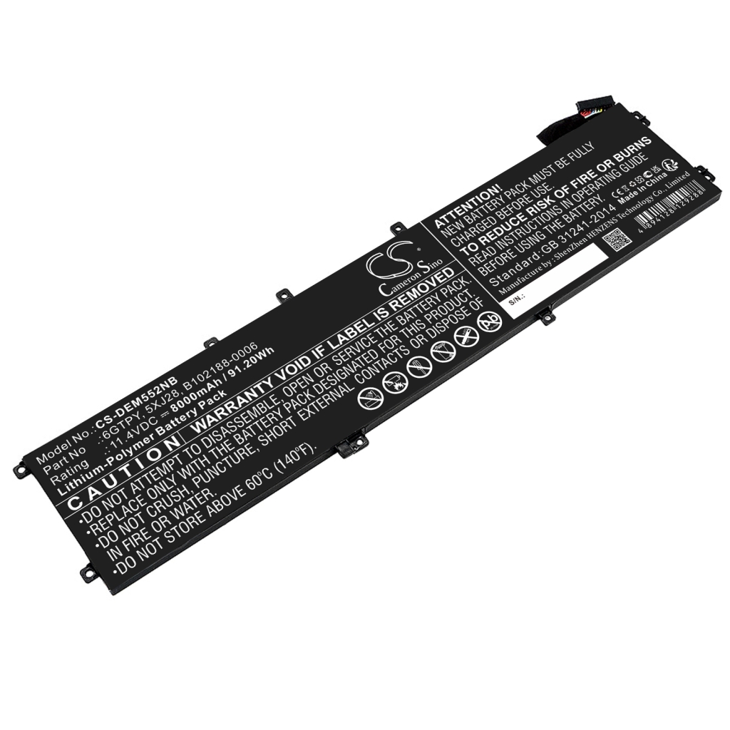 Notebook batterij DELL CS-DEM552NB