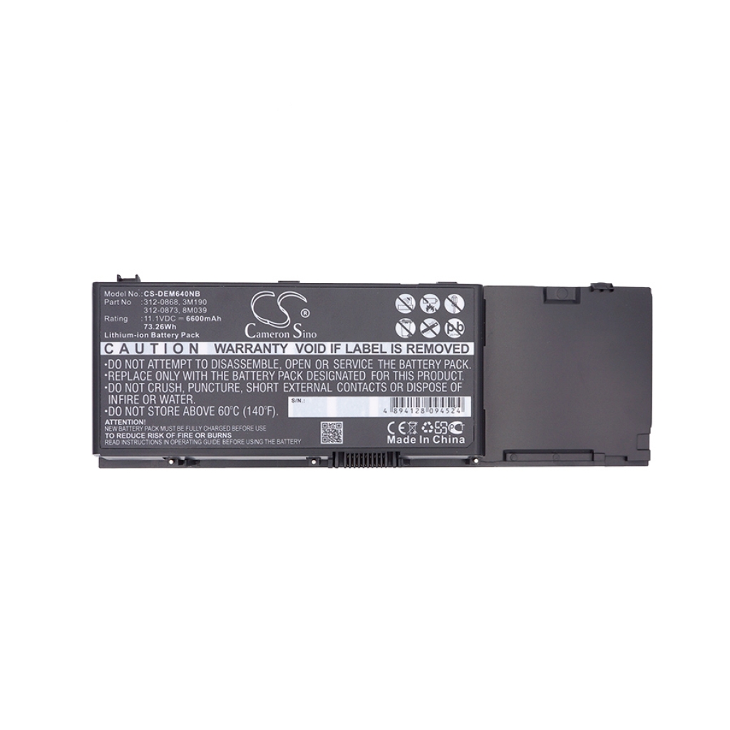 Notebook batterij DELL CS-DEM640NB