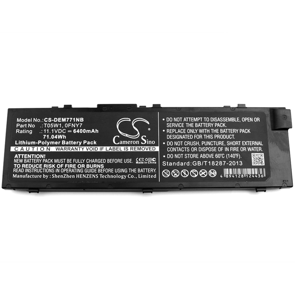 Notebook batterij DELL CS-DEM771NB