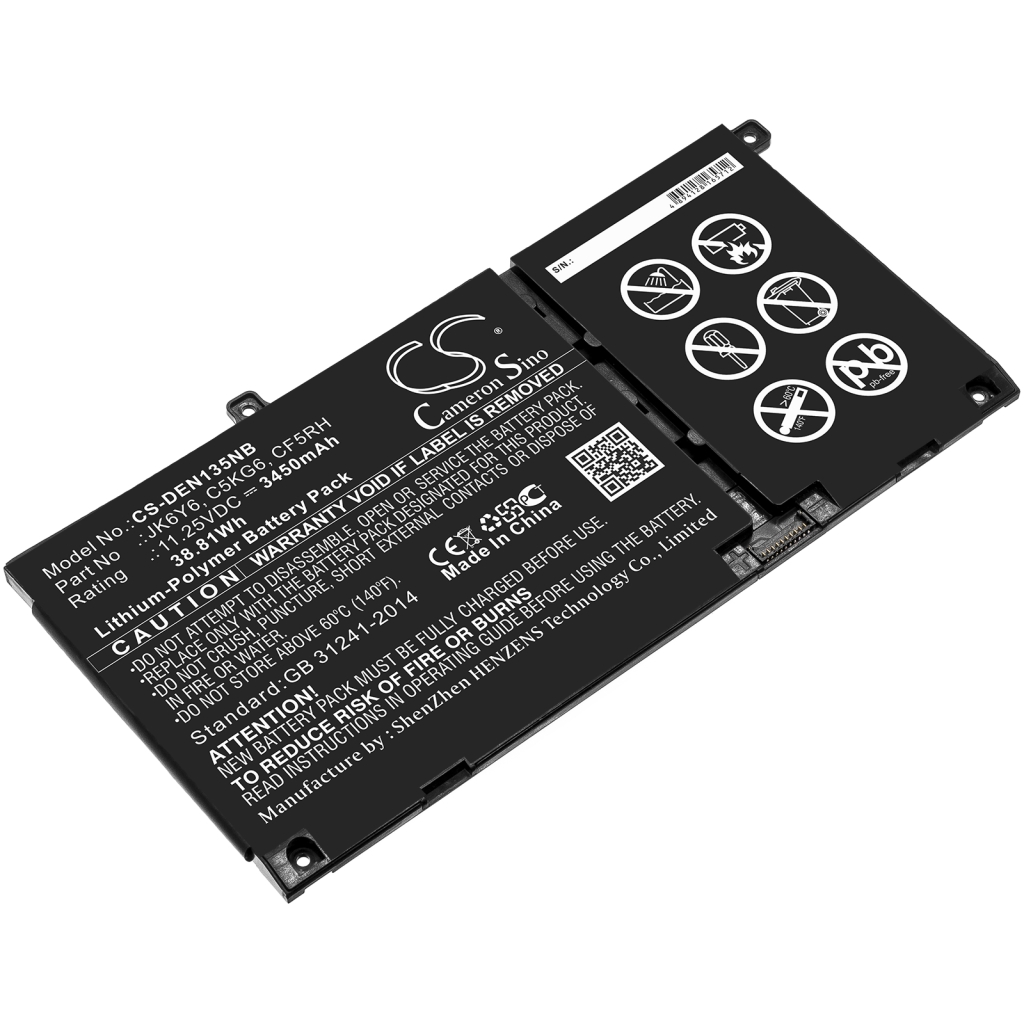 Notebook batterij DELL CS-DEN135NB