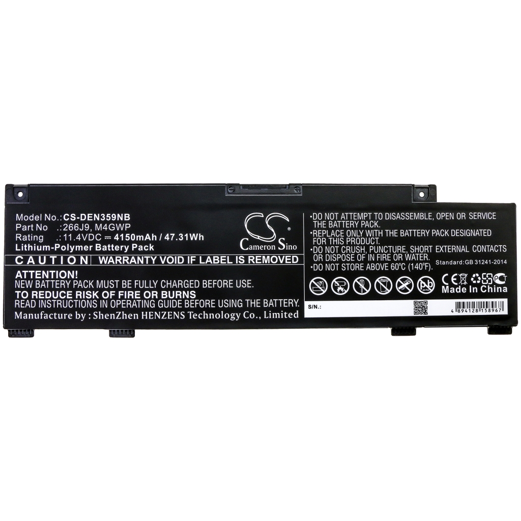 Notebook batterij DELL G3 3590