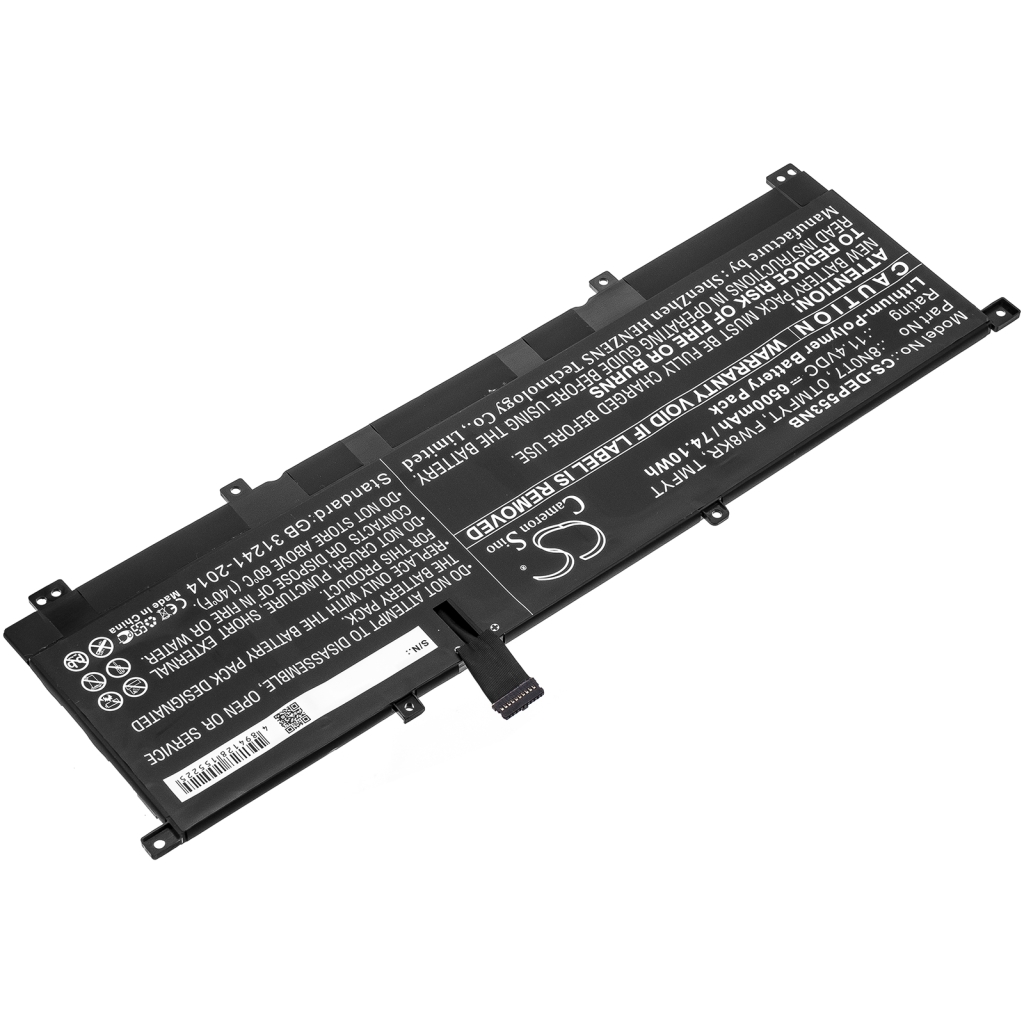 Notebook batterij DELL CS-DEP553NB