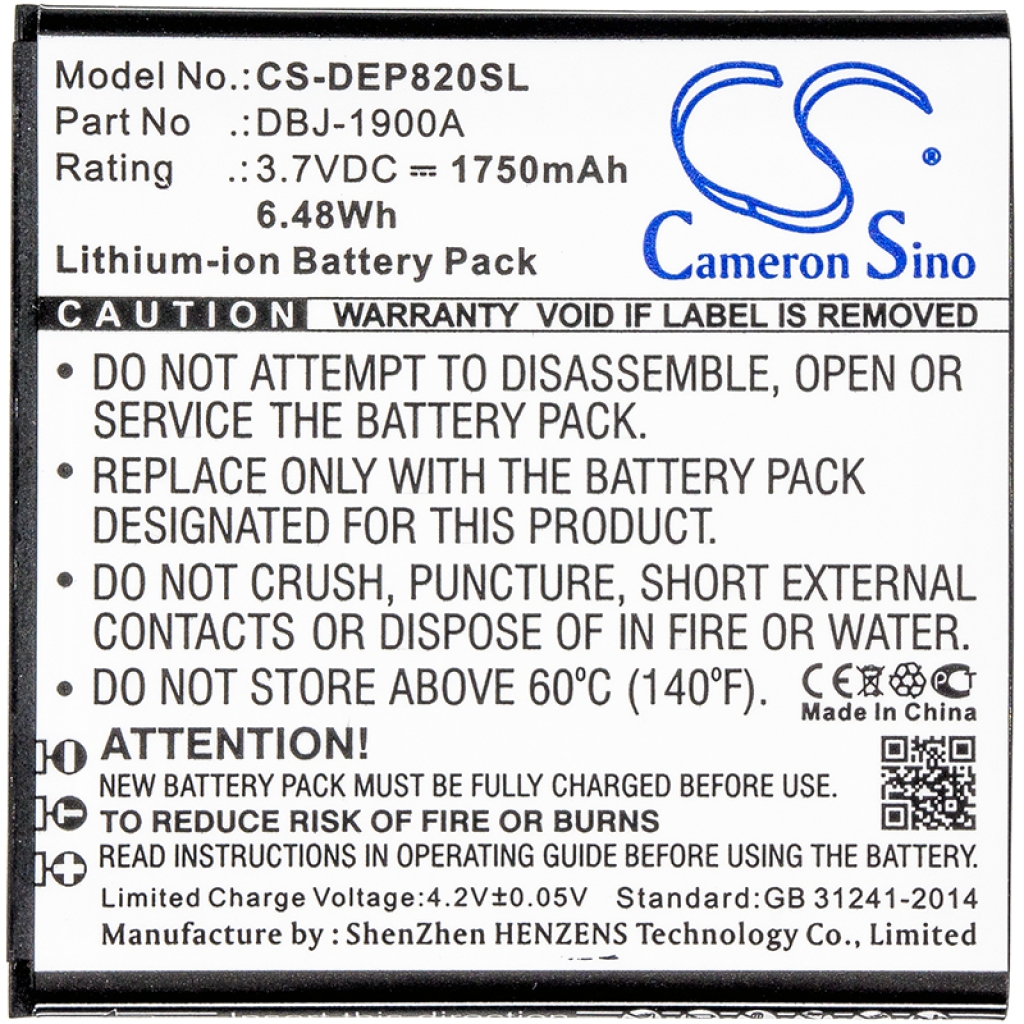 Batterij voor mobiele telefoon Doro CS-DEP820SL