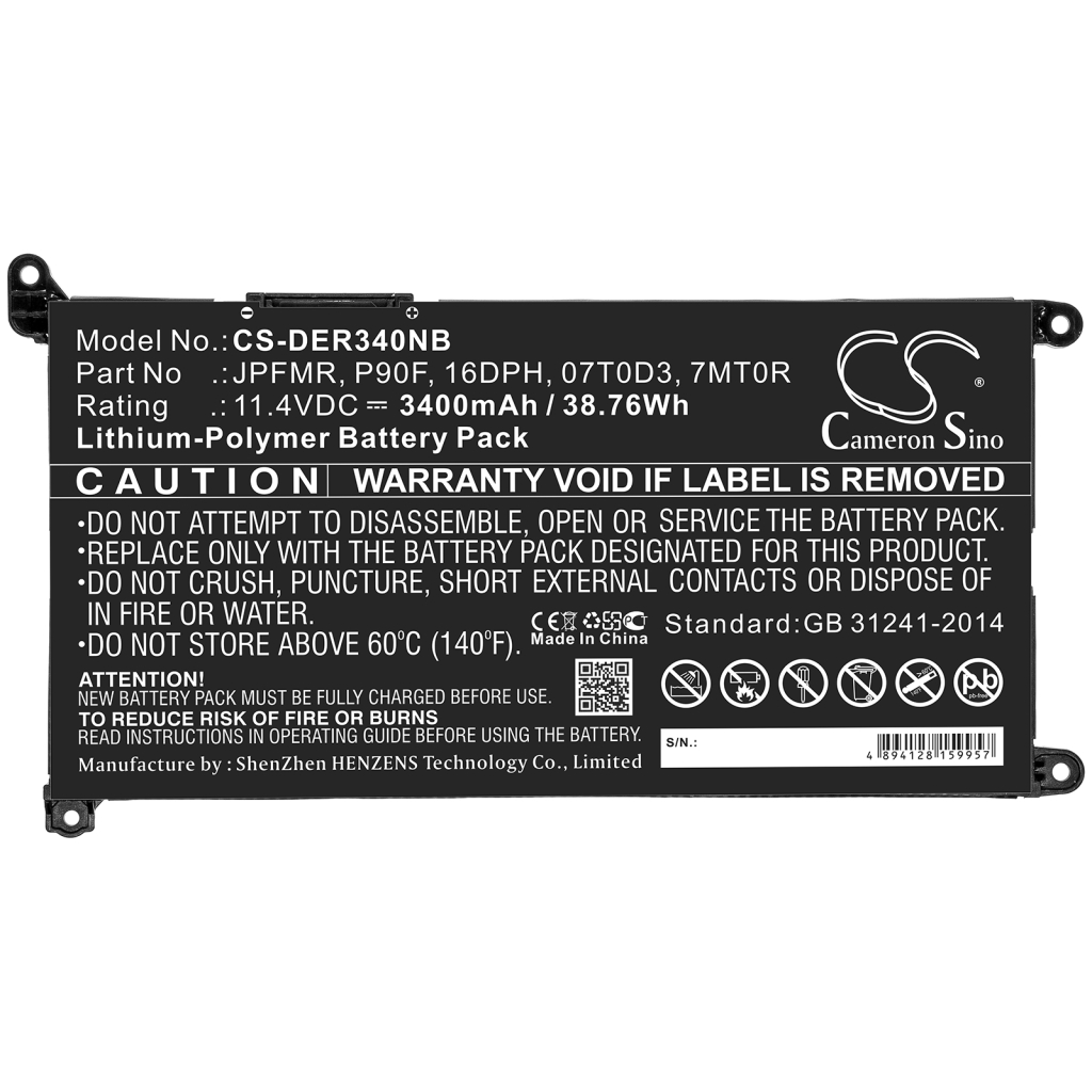 Notebook batterij DELL Inspiron 14-7460-D1625S