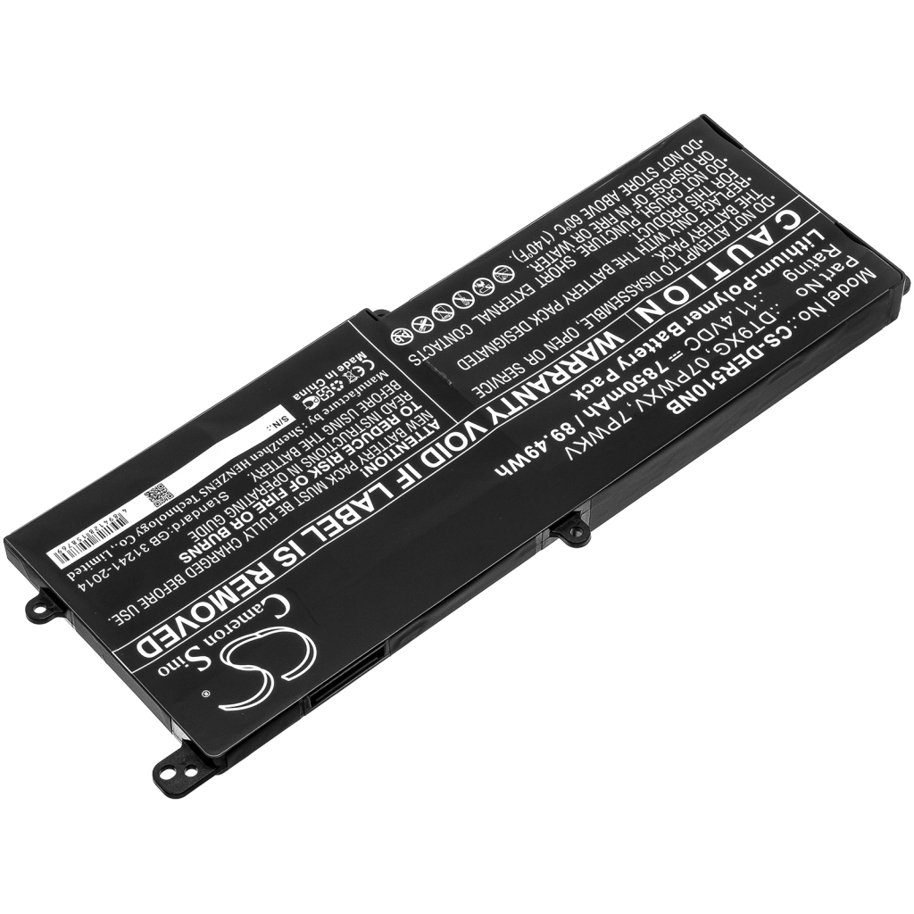 Notebook batterij DELL CS-DER510NB