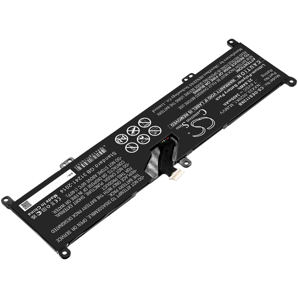 Notebook batterij DELL CS-DES113NB