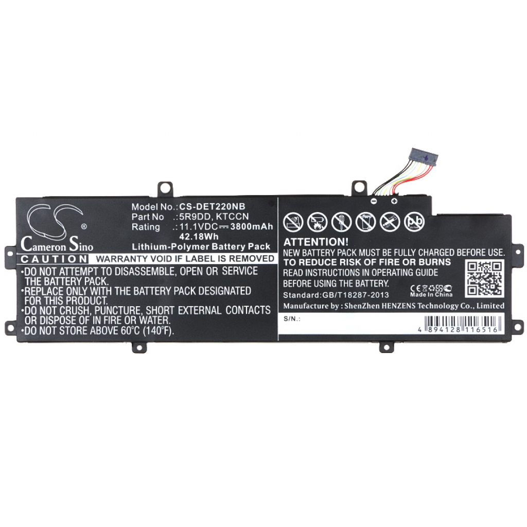 Notebook batterij DELL CS-DET220NB