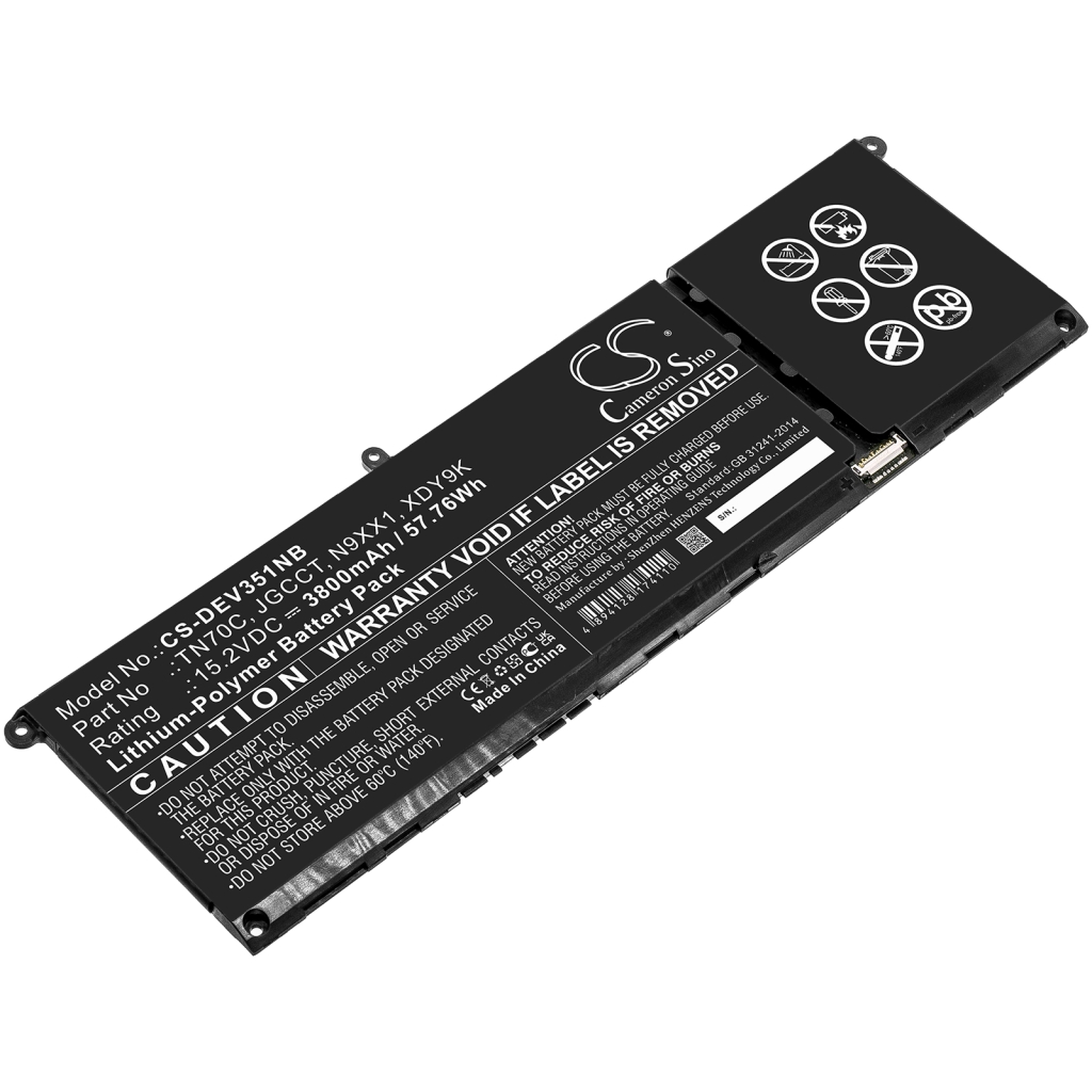 Notebook batterij DELL CS-DEV351NB