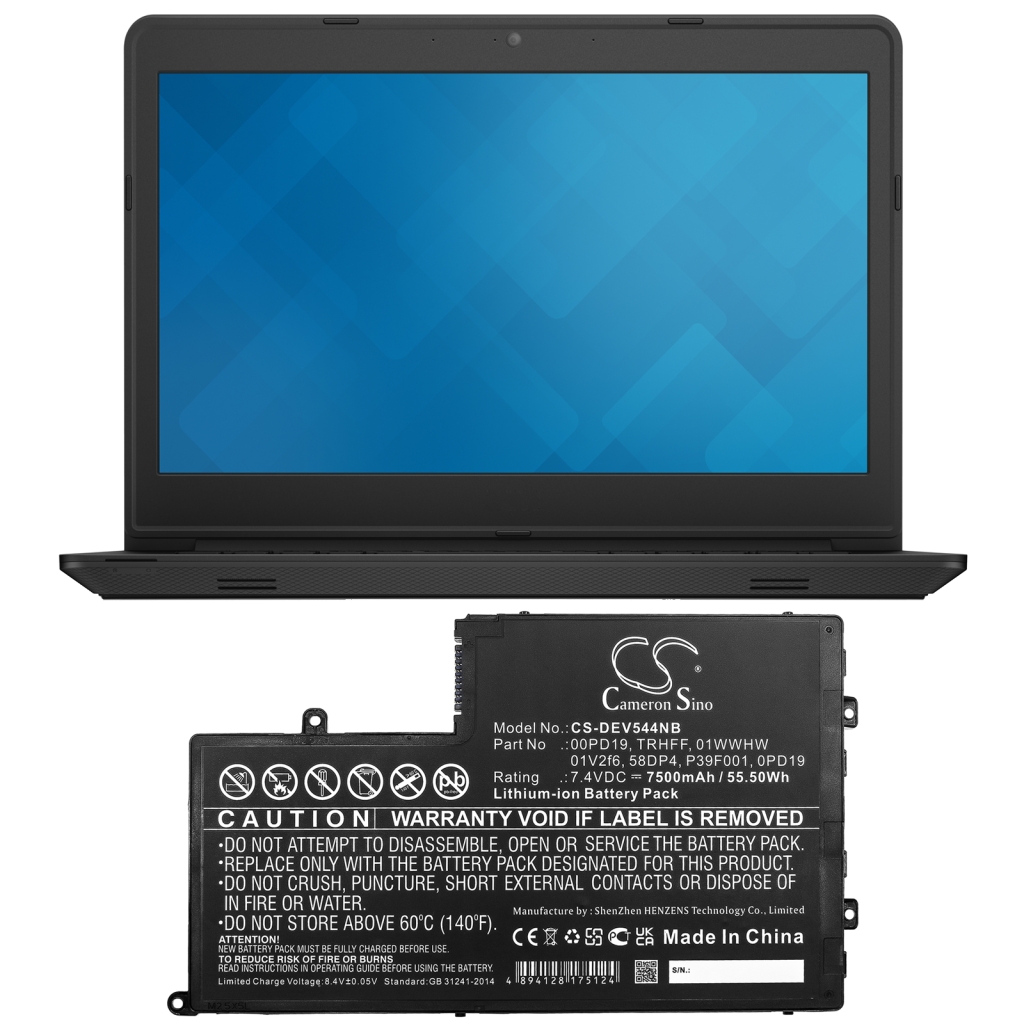 Notebook batterij DELL M5455D-1628B