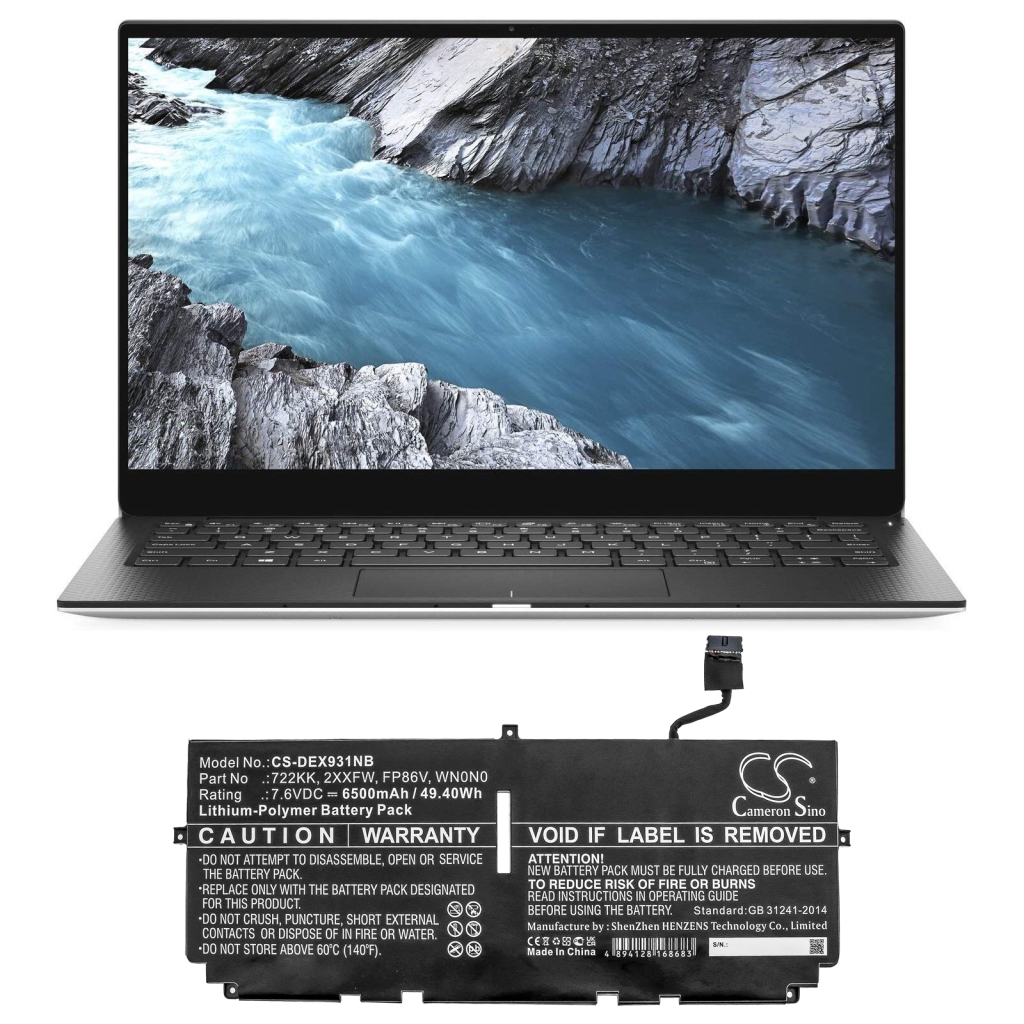 Notebook batterij DELL XPS 13 9310