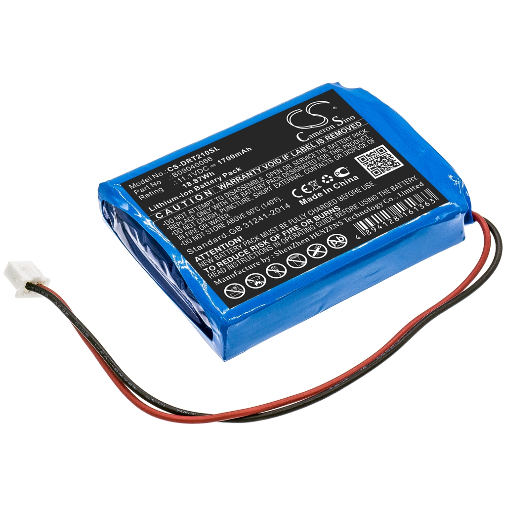 Compatibele batterijvervanging voor Deviser B09040066