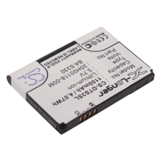 Compatibele batterijvervanging voor HTC 35H00118-00M,BA S330,JADE160