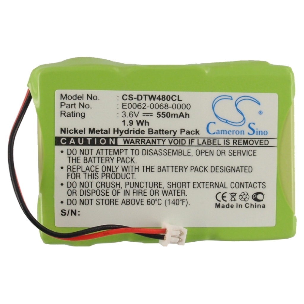 Batterijen Draadloze telefoon batterij CS-DTW480CL