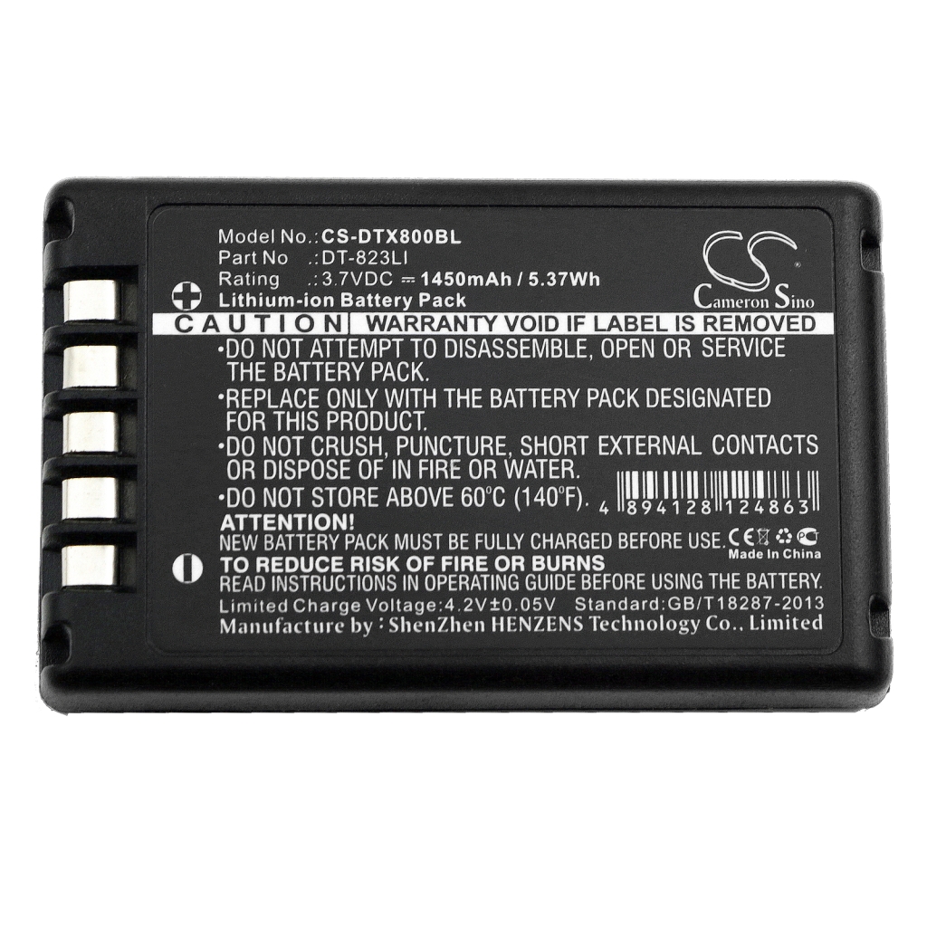 Batterij barcode, scanner Casio CS-DTX800BL