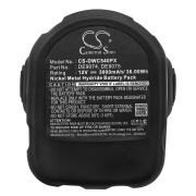 CS-DWC540PX<br />Batterijen voor   vervangt batterij DWCB14