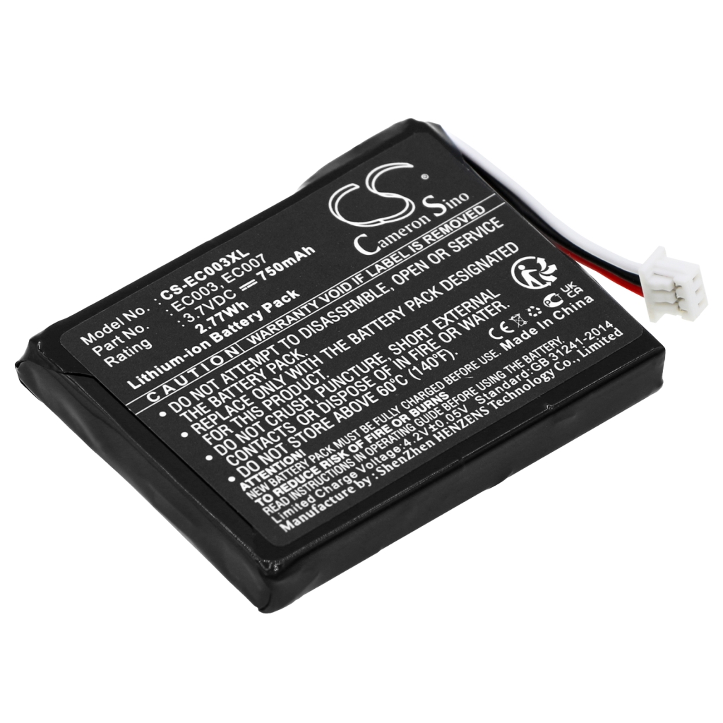 Batterij voor MP3, MP4, PMP Apple CS-EC003XL