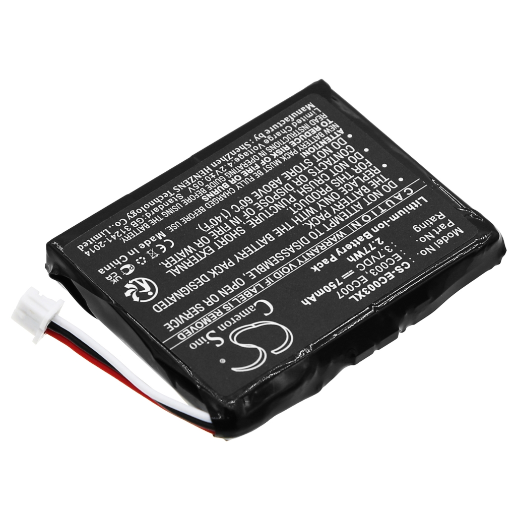 Batterijen Vervangt EC007