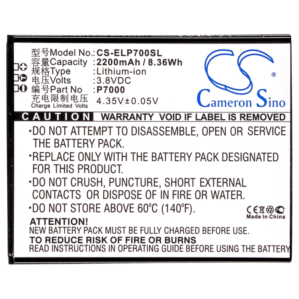 Batterijen Vervangt P7000