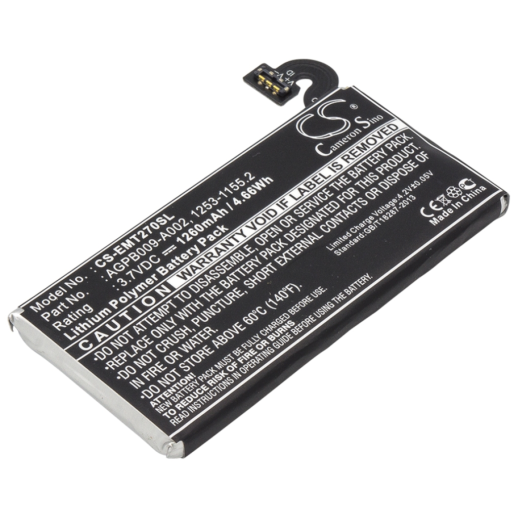 Batterij voor mobiele telefoon Sony Ericsson CS-EMT270SL