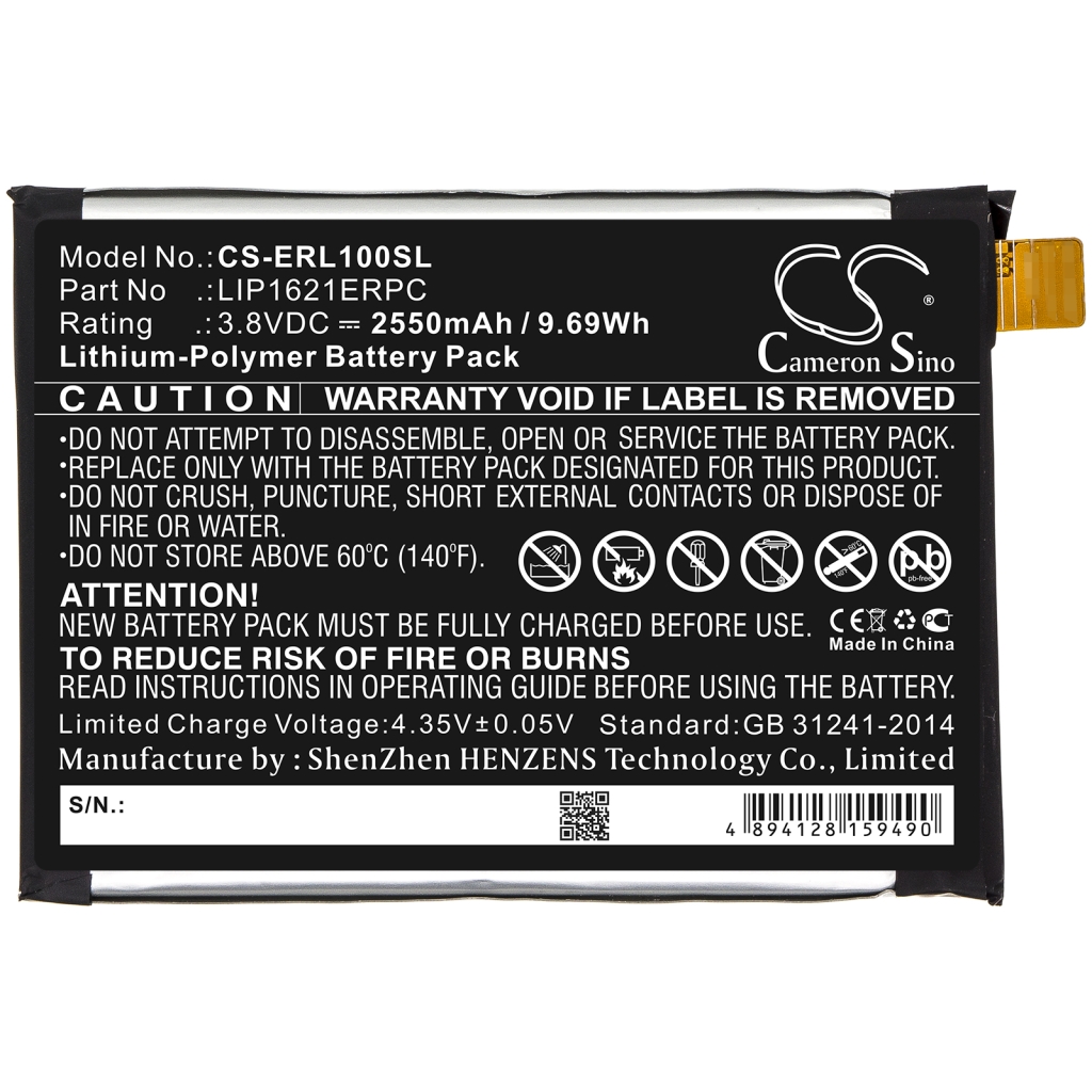 Batterij voor mobiele telefoon Sony CS-ERL100SL