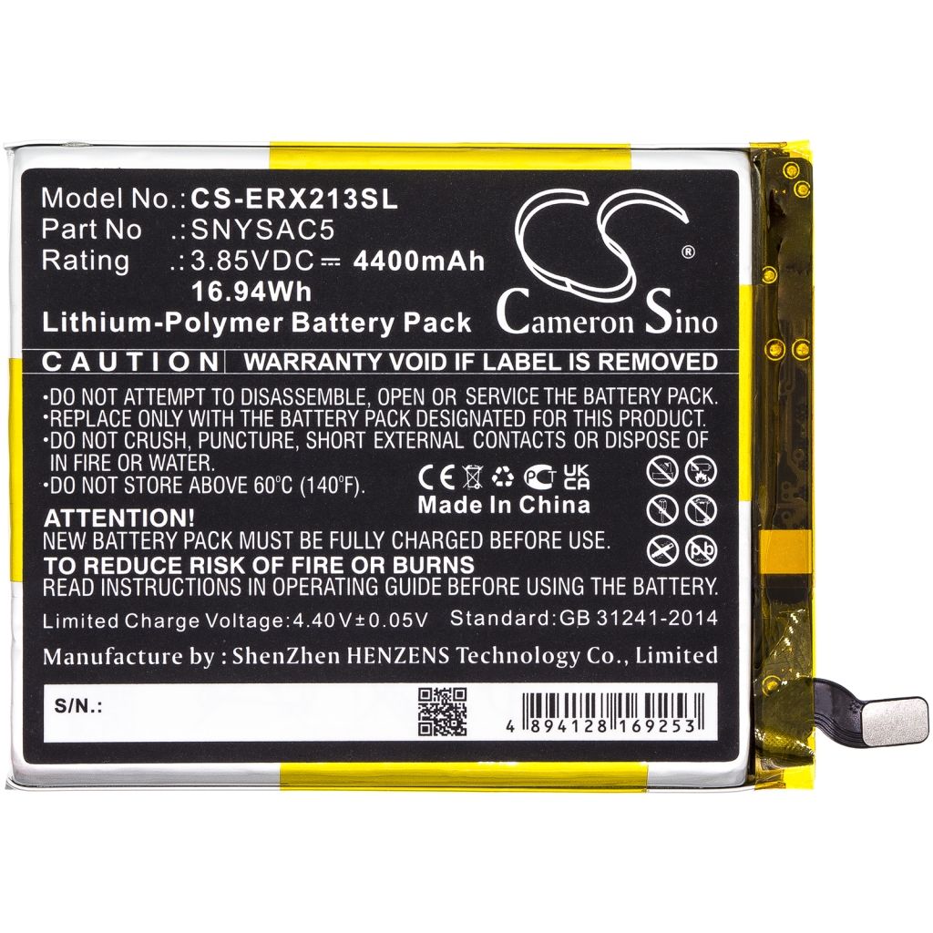 Batterij voor mobiele telefoon Sony CS-ERX213SL