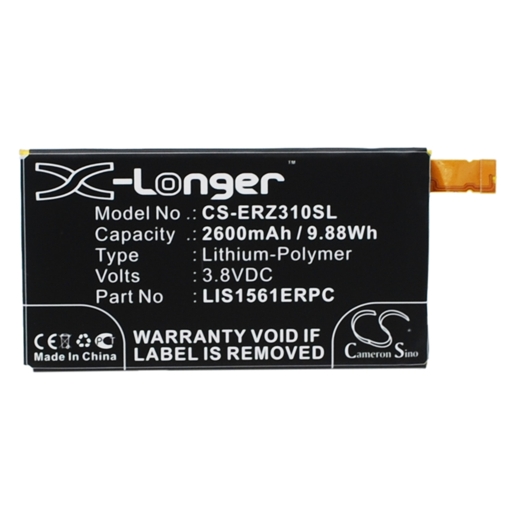 Compatibele batterijvervanging voor Sony Ericsson LIS1561ERPC