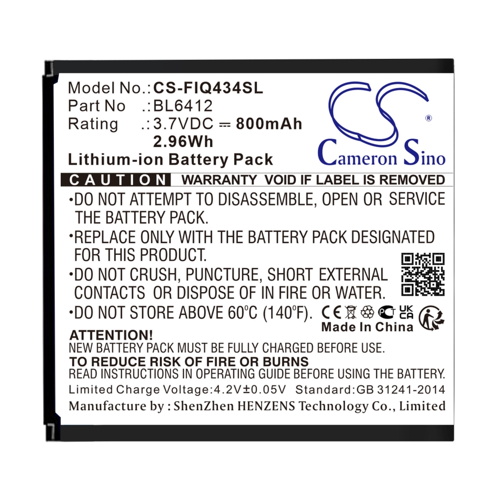 Batterij voor mobiele telefoon Fly CS-FIQ434SL